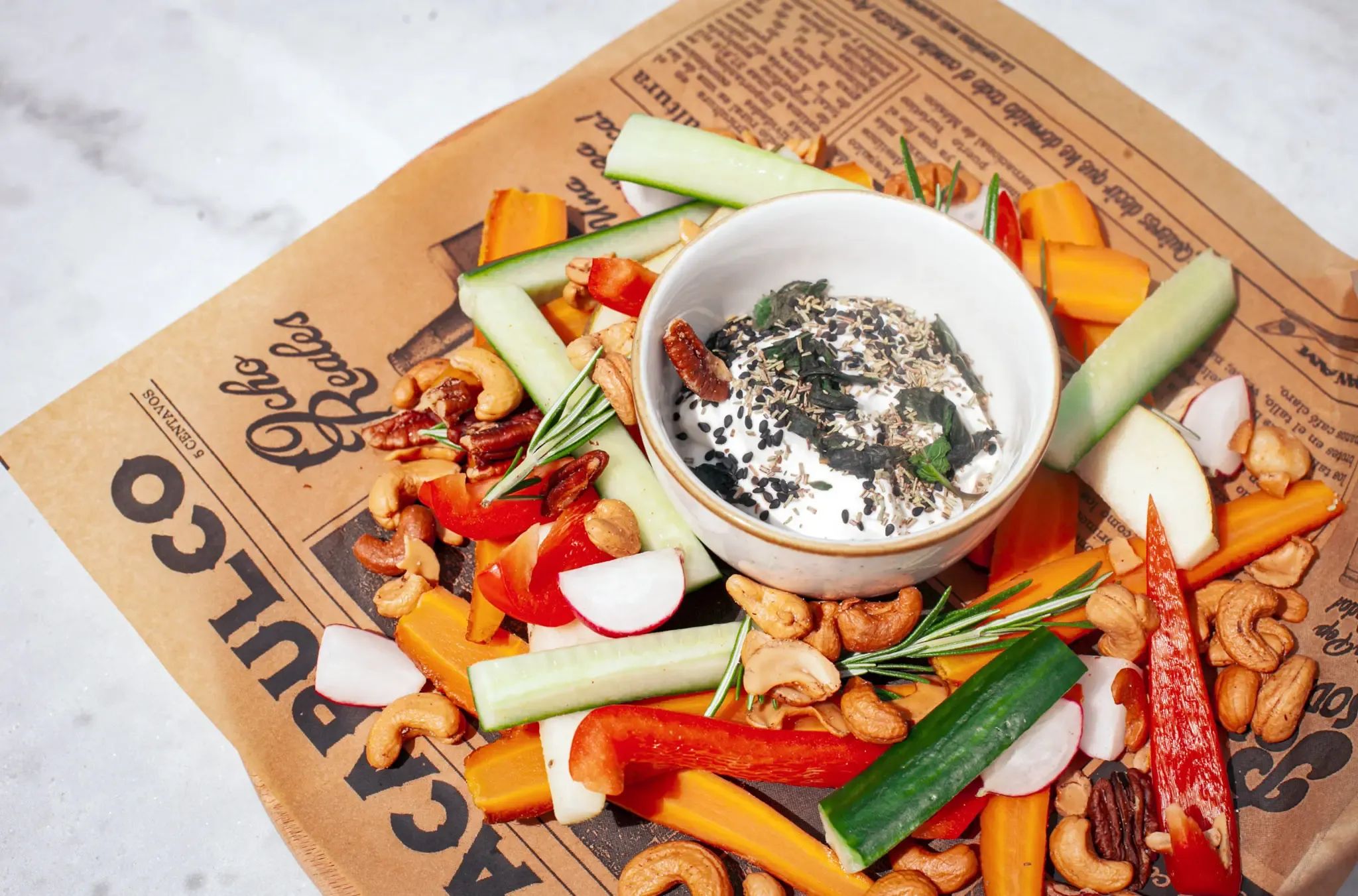 Luxury Nuts & Crudités