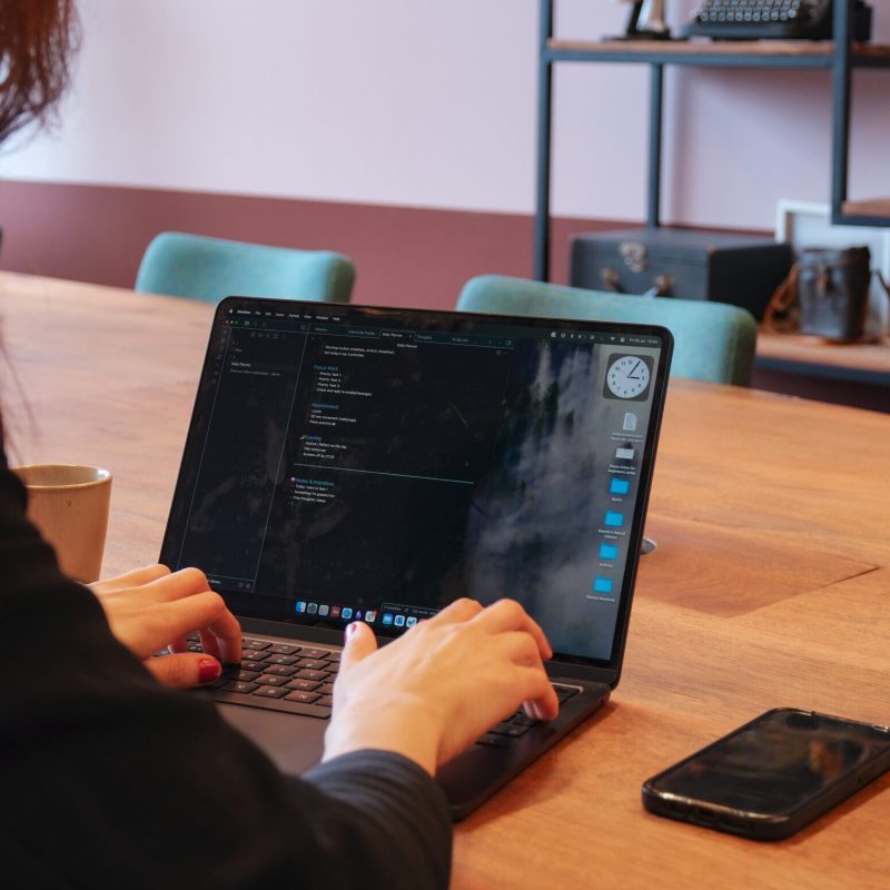 werkend in meetingspace